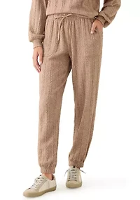 Women's Cable Knit Joggers