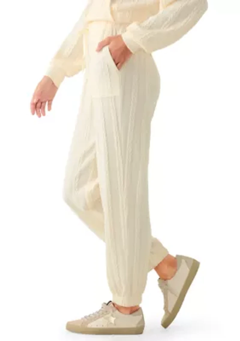 Women's Cable Knit Joggers