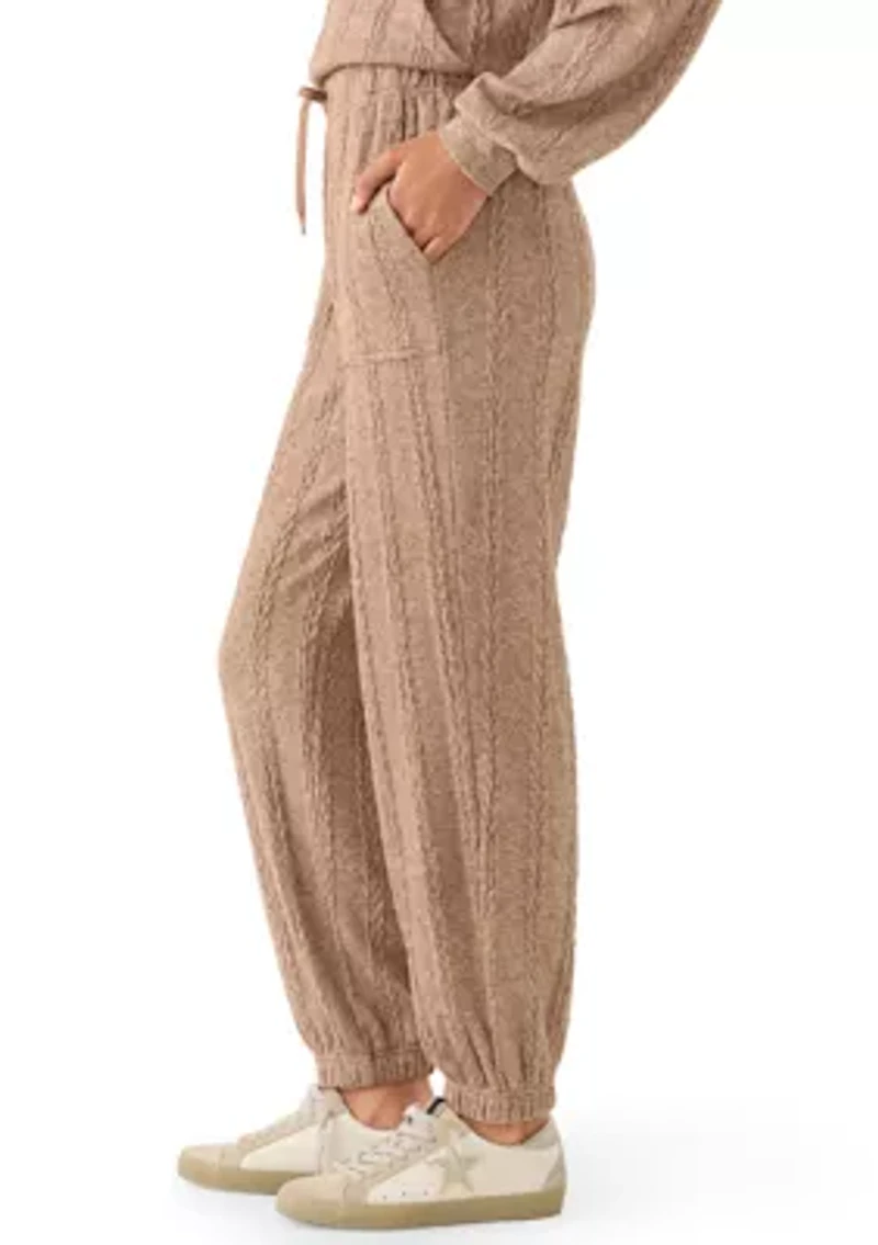 Women's Cable Knit Joggers