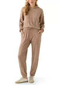 Women's Cable Knit Joggers