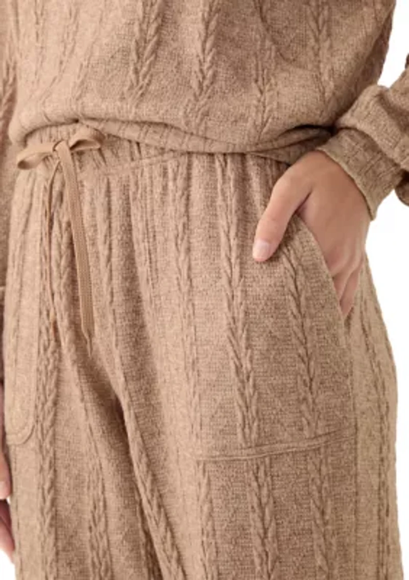 Women's Cable Knit Joggers