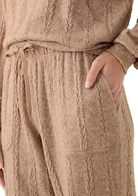 Women's Cable Knit Joggers