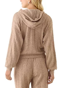 Women's Cable Knit Hoodie