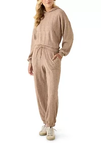 Women's Cable Knit Hoodie