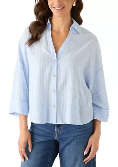 Women's Button Down Striped Shirt