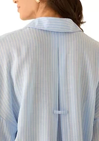 Women's Button Down Striped Shirt