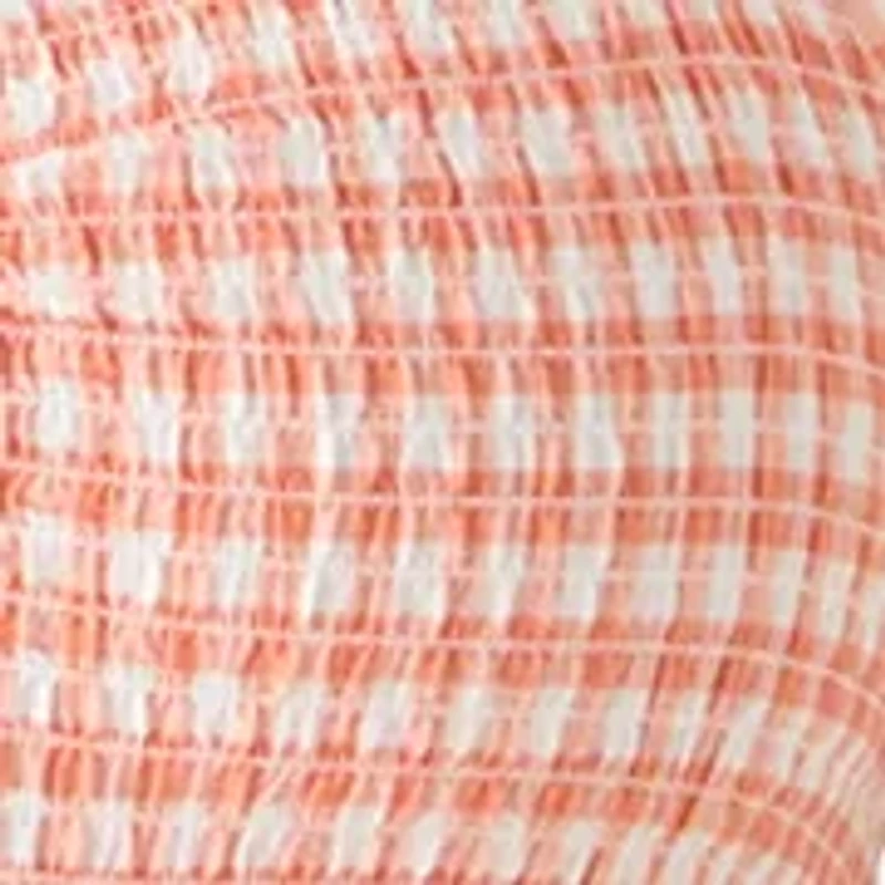 Plus Short Sleeve Smocked Sweetheart Neck Bodice Dress