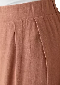 Women's Smocked Waist Pant with Front Tie