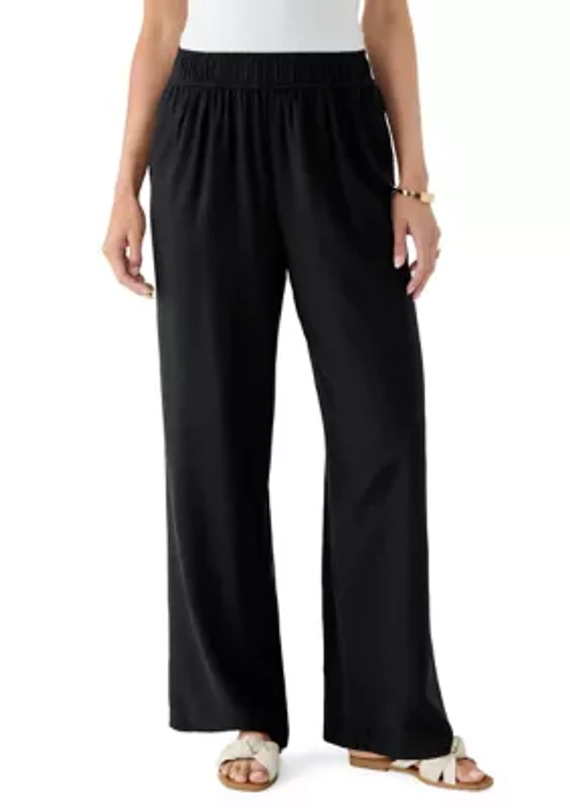Women's Pull On Wide Leg Pants