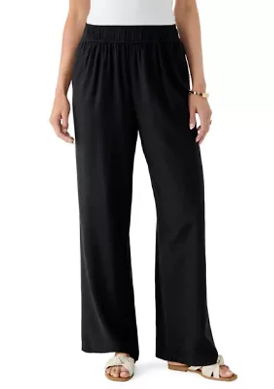 Women's Pull On Wide Leg Pants