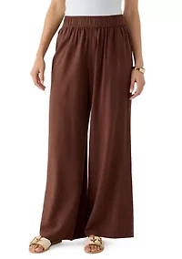 Women's Pull On Wide Leg Pants