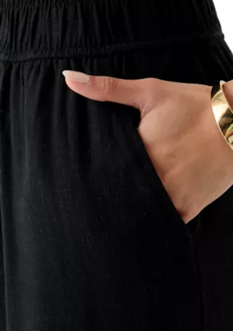 Women's Pull On Wide Leg Pants