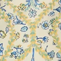 Women's Paisley Sleeveless Embroidered Edge Top