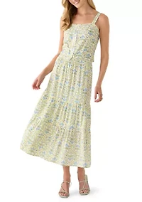 Women's Paisley Sleeveless Embroidered Edge Top