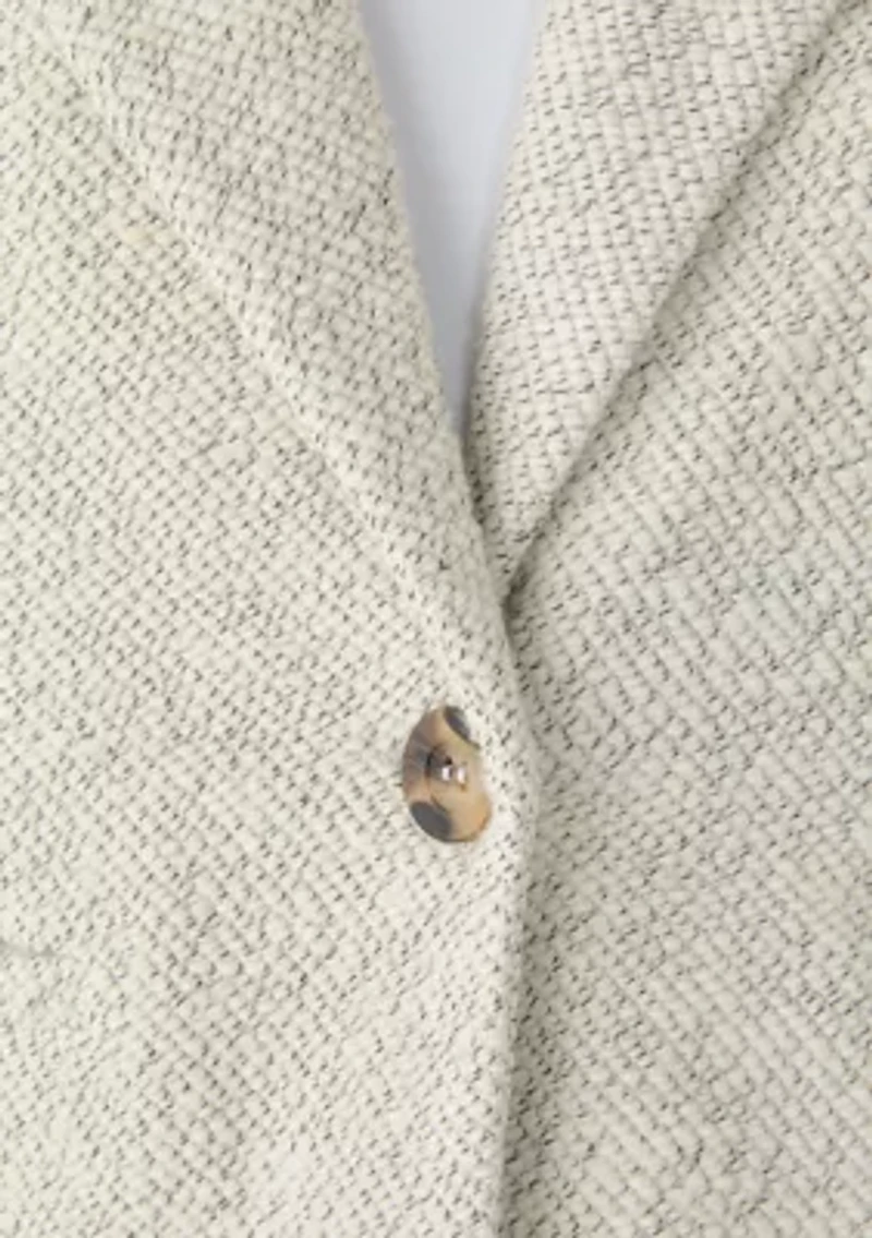 Women's Knit Button Front Blazer