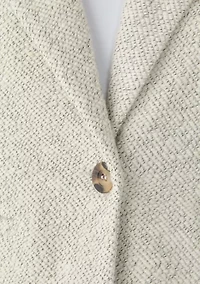 Women's Knit Button Front Blazer
