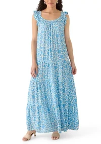 Women's Sleeveless Tuff Tiered Maxi Sundress