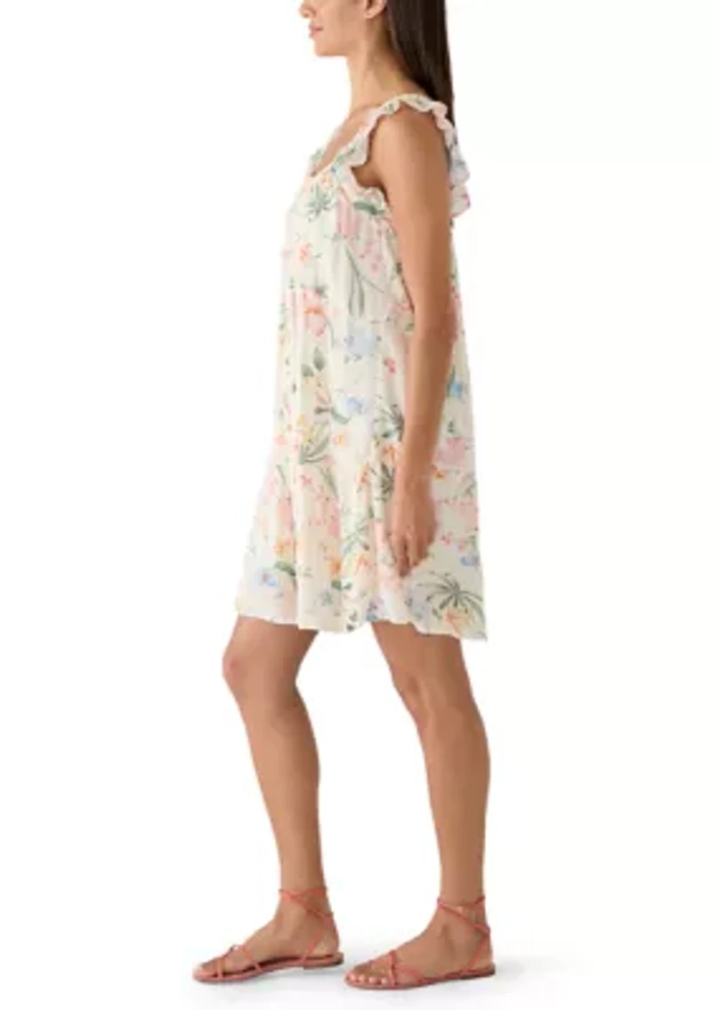 Women's Sleeveless Ruffle Tiered Mini Dress