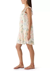 Women's Sleeveless Ruffle Tiered Mini Dress
