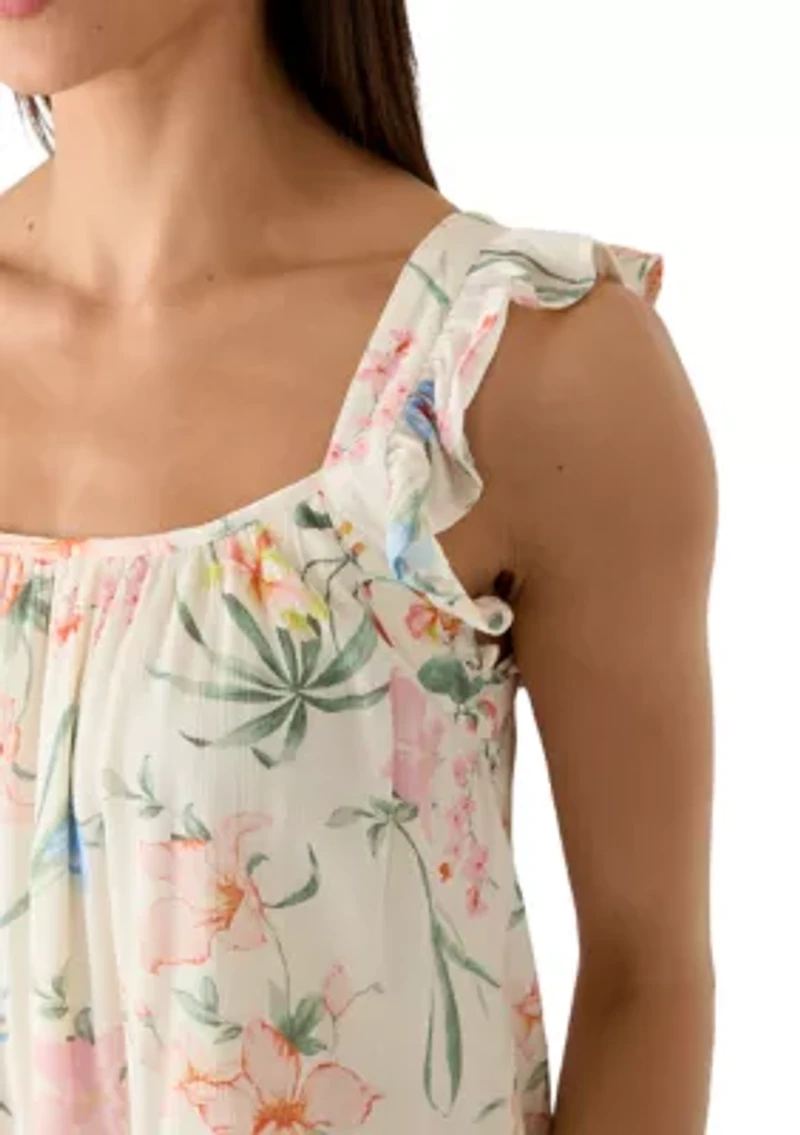 Women's Sleeveless Ruffle Tiered Mini Dress