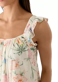 Women's Sleeveless Ruffle Tiered Mini Dress