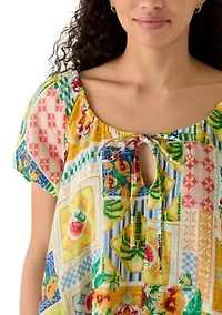 Women's Puff Sleeve Swing Dress