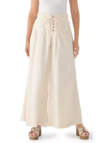 Women's Pintuck Front Button Pants