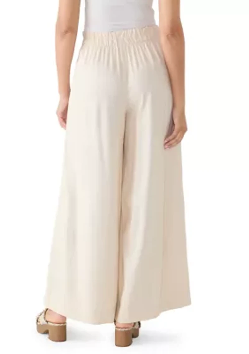 Women's Pintuck Front Button Pants