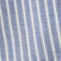 Women's Striped Drawstring Contrast Hem Pants