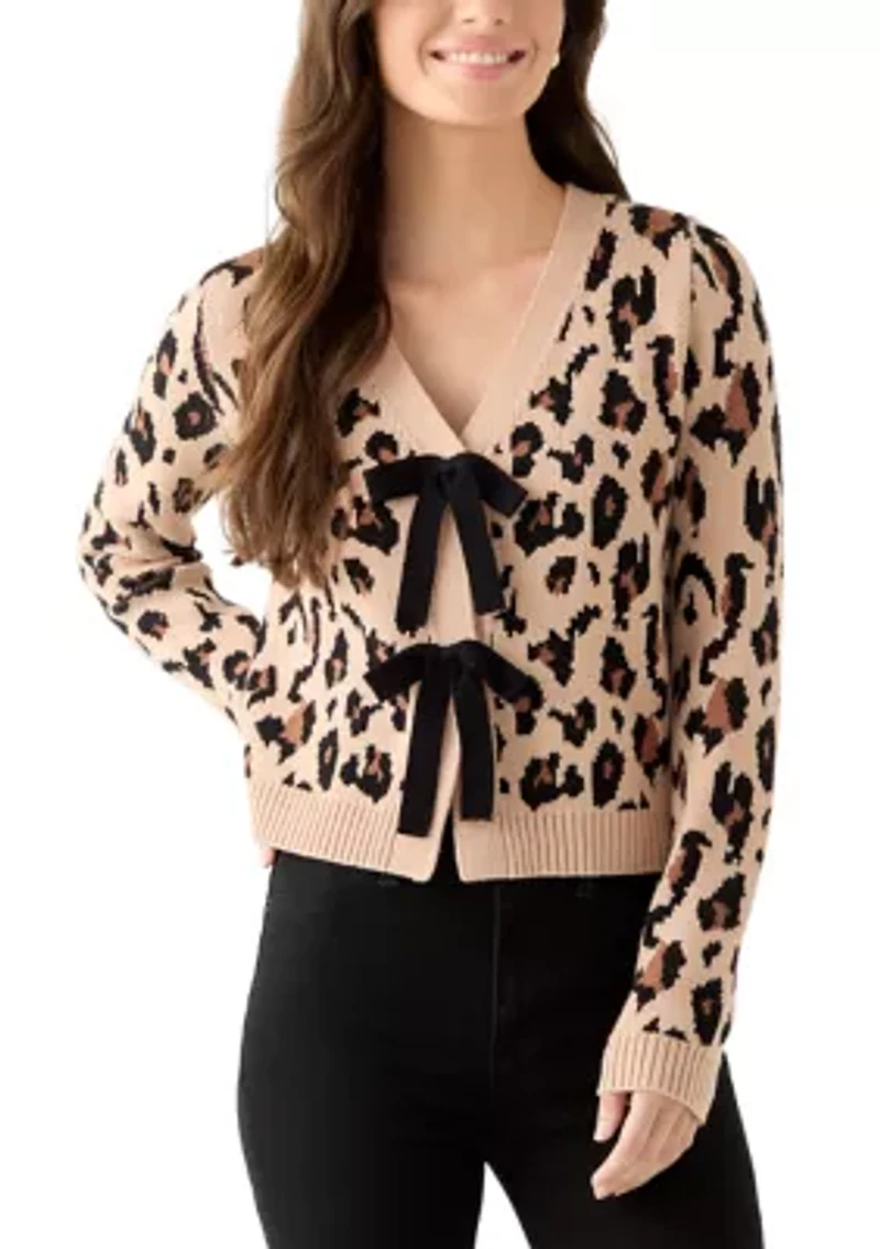 Women's Bow Front Tie Sweater