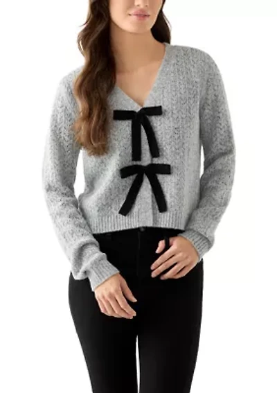 Women's Front Bow Tie Sweater