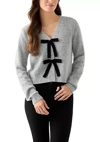 Women's Front Bow Tie Sweater