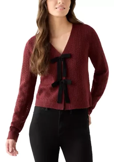 Women's Front Bow Tie Sweater