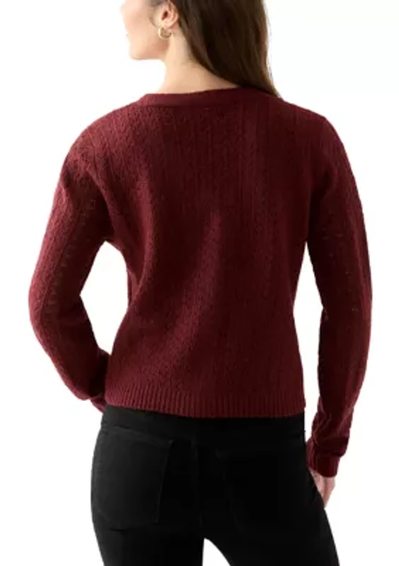 Women's Front Bow Tie Sweater