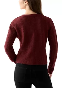 Women's Front Bow Tie Sweater