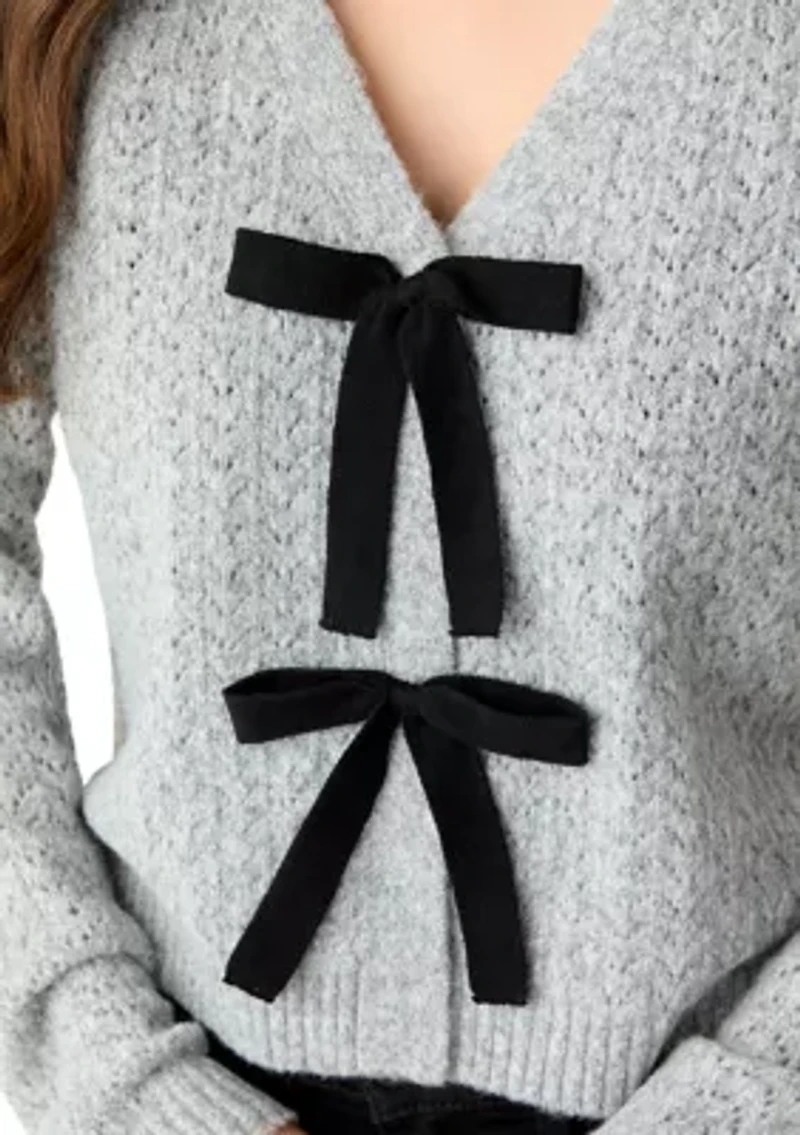 Women's Front Bow Tie Sweater