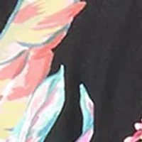 Tropical Jaclyn High Neck Ruffle Tankini Top