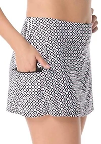 Geometric Print Emma Swim Skirt