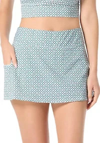 Geometric Print Emma Swim Skirt