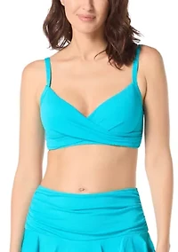 Women's Pique Christa Wrap Underwire Bikini Top