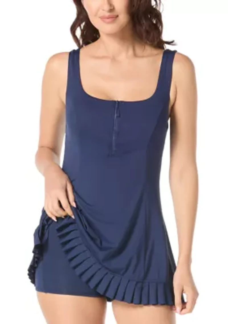 Women's Zip Front Monroe Swimdress