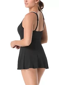 Scoop Neck Swimsuit with Ric Rac Trim