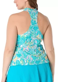 Sweet Life Nina Ruffle Trim Tankini Top