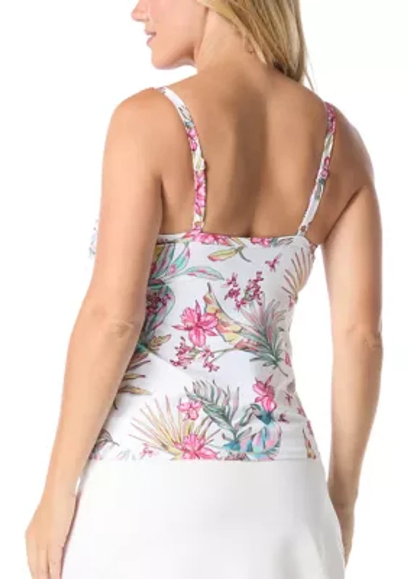 Plus Endless Summer Jane Ruffle Tankini Swim Top