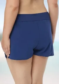 Plus Stretch Woven Swim Shorts