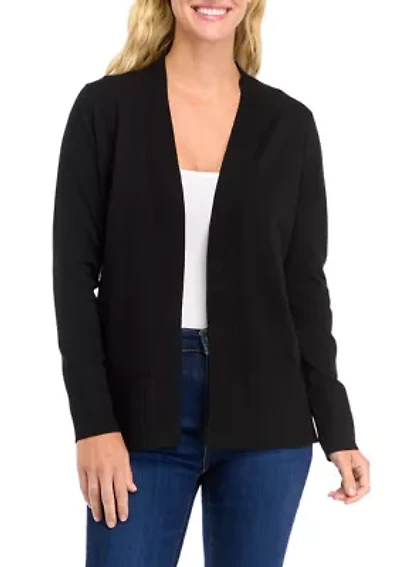 Petite Wide High Rib Cardigan