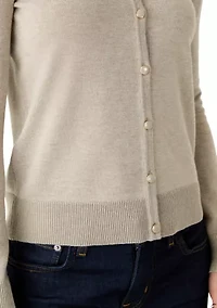 Petite Novelty Button Cardigan