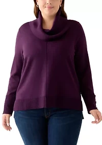 Plus Cowl Neck Sweater