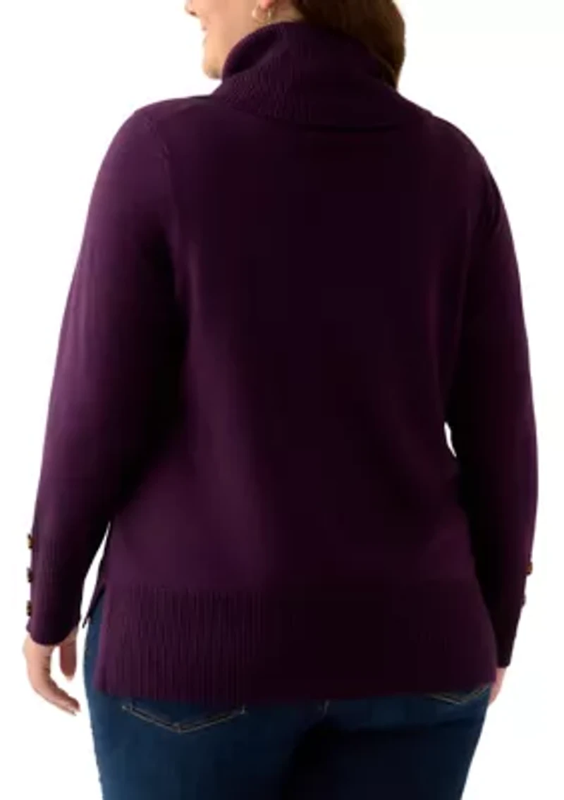 Plus Cowl Neck Sweater