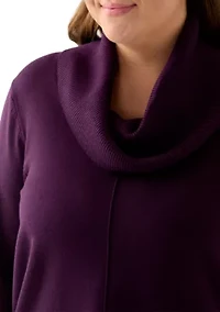 Plus Cowl Neck Sweater